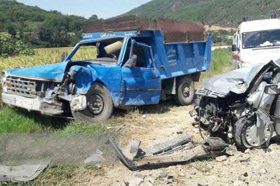 واژگونی نیسان، ۱۳ مجروح برجای گذاشت واژگونی نیسان، ۱۳ مجروح برجای گذاشت
