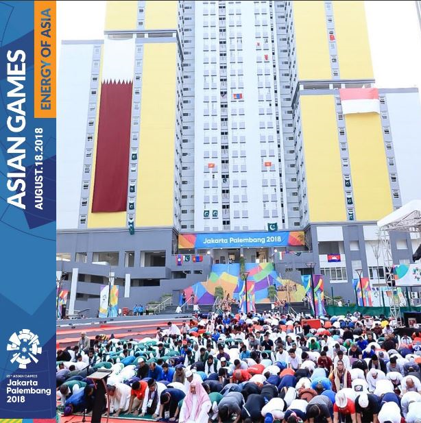 نماز عید قربان ورزشکاران حاضر در جاکارتا +تصاویر نماز عید قربان ورزشکاران حاضر در جاکارتا +تصاویر