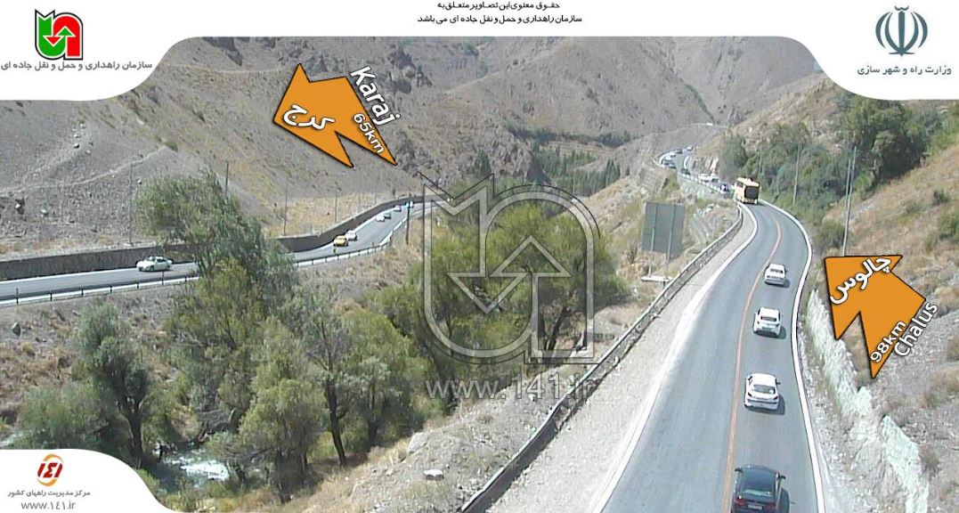 کاهش ۷.۳ درصدی تردد نسبت به روز گذشته / ترافیک پر حجم در مسیر رفت و برگشت چالوس