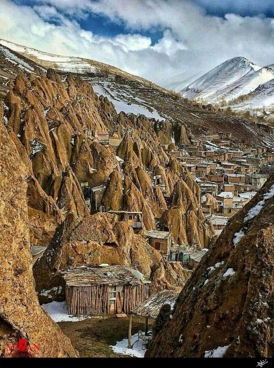 تصویری زیبا از کندوان، یکی از روستاهای صخرهای جهان! تصویری زیبا از کندوان، یکی از روستاهای صخرهای جهان!