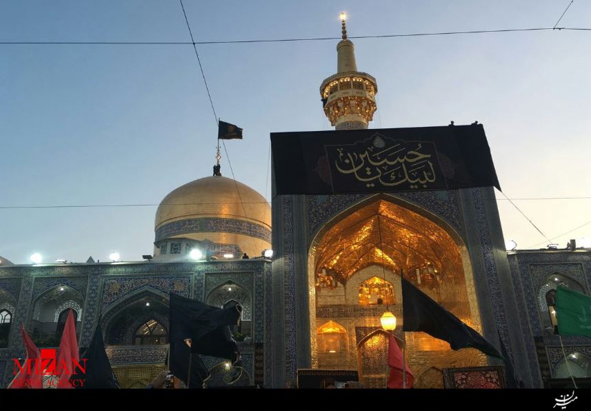 سیاه پوش شدن حرم علی بن الموسی الرضا (ع) +فیلم سیاه پوش شدن حرم علی بن الموسی الرضا (ع) +فیلم