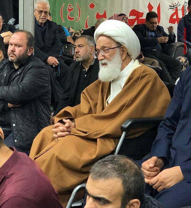 حضور شیخ عیسی قاسم در مراسم عزاداری +عکس