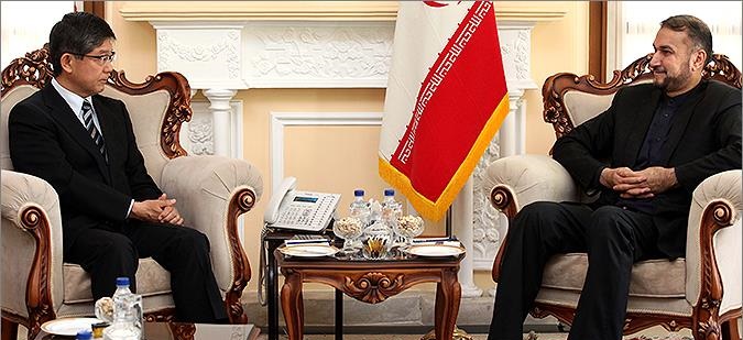دیدار «هیرویاسو کوبایاشی» سفیر ژاپن در تهران با «دکتر امیر عبداللهیان»