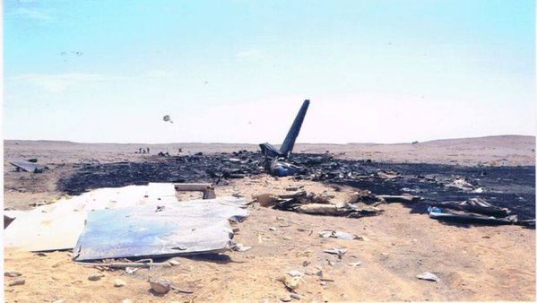 نخستین تصاویر هواپیمای ساقط شده روسیه در مصر نخستین تصاویر هواپیمای ساقط شده روسیه در مصر