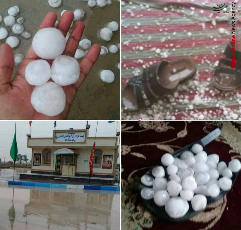 روایتی تصویری از اتفاقات امروز/ ماهشهر اسیر خکباد/ سیل مرگبار در شهر اود فرانسه/ بارش تگرگ‌های تخم‌مرغی در بوشهر!