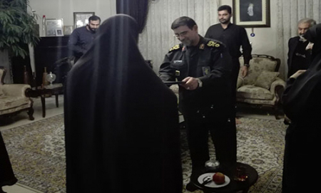 دیدار سردار تنگسیری با خانواده شهیدان رودکی و ناظری