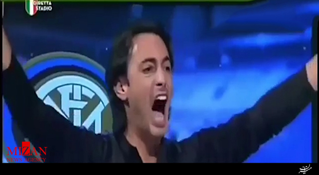 خوشحالی بی حد و مرز گزارشگر اینتر پس از گل ایکاردی
