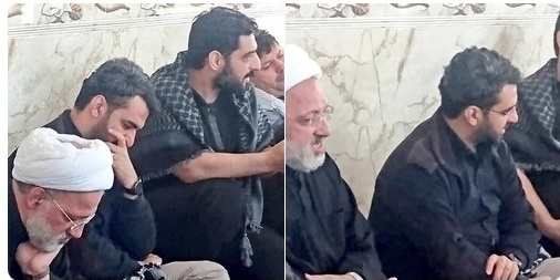 روضه خوانی سید مجید بنی‌فاطمه در کنار وزیر ارتباطات +عکس