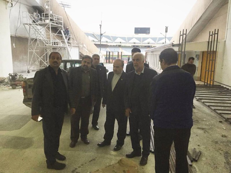 بازدید سلطانیفر از فرایند آمادهسازی ورزشگاه آزادی بازدید سلطانیفر از فرایند آمادهسازی ورزشگاه آزادی