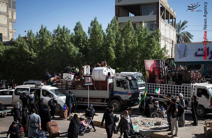 جمع آوری موکبهای پذیرایی از زائران اربعین جمع آوری موکبهای پذیرایی از زائران اربعین در کربلا +عکس