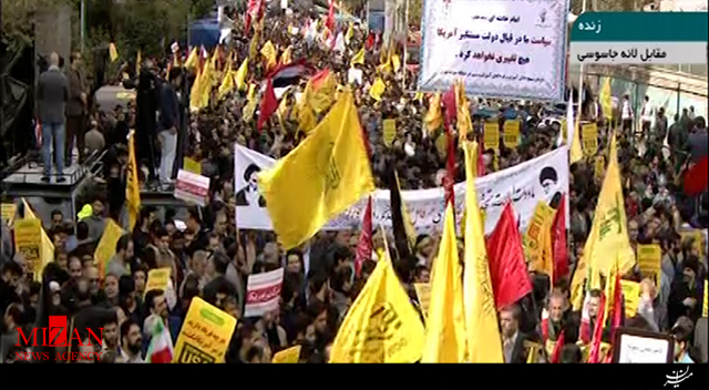 راهپیمایی ضداستکباری ۱۳ آبان در شهرهای مختلف کشور + فیلم راهپیمایی ضداستکباری ۱۳ آبان در شهرهای مختلف کشور + فیلم