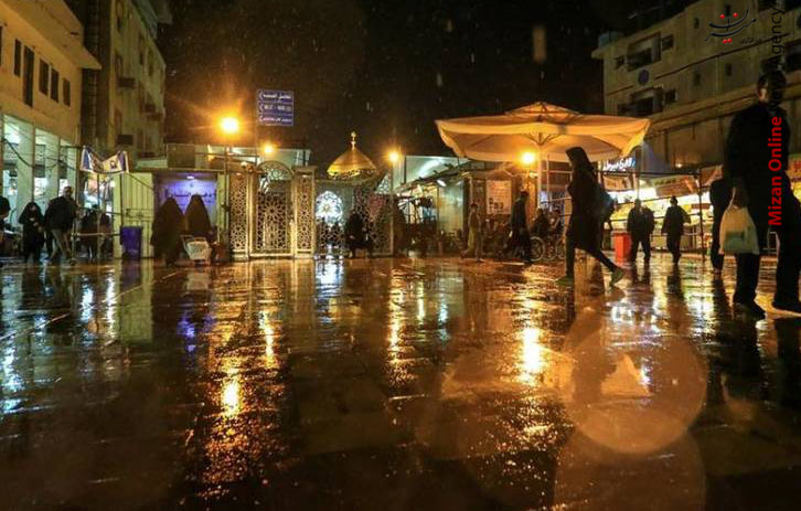 بارش باران در نجف اشرف تصاویر زیبا از بارش باران در نجف اشرف