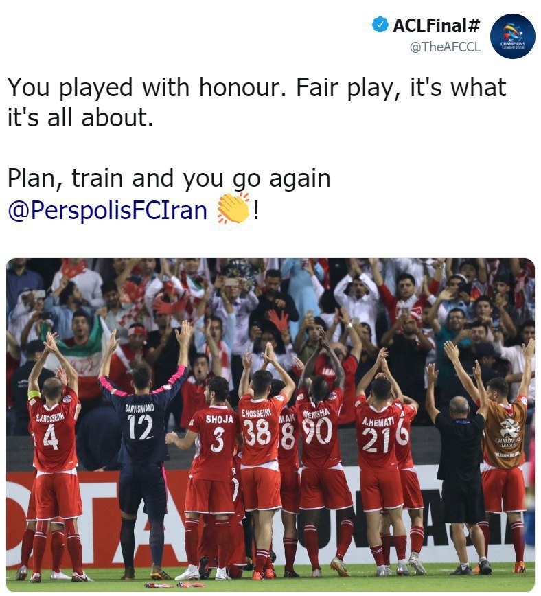 تمجید توییتری AFC از پرسپولیس +عکس