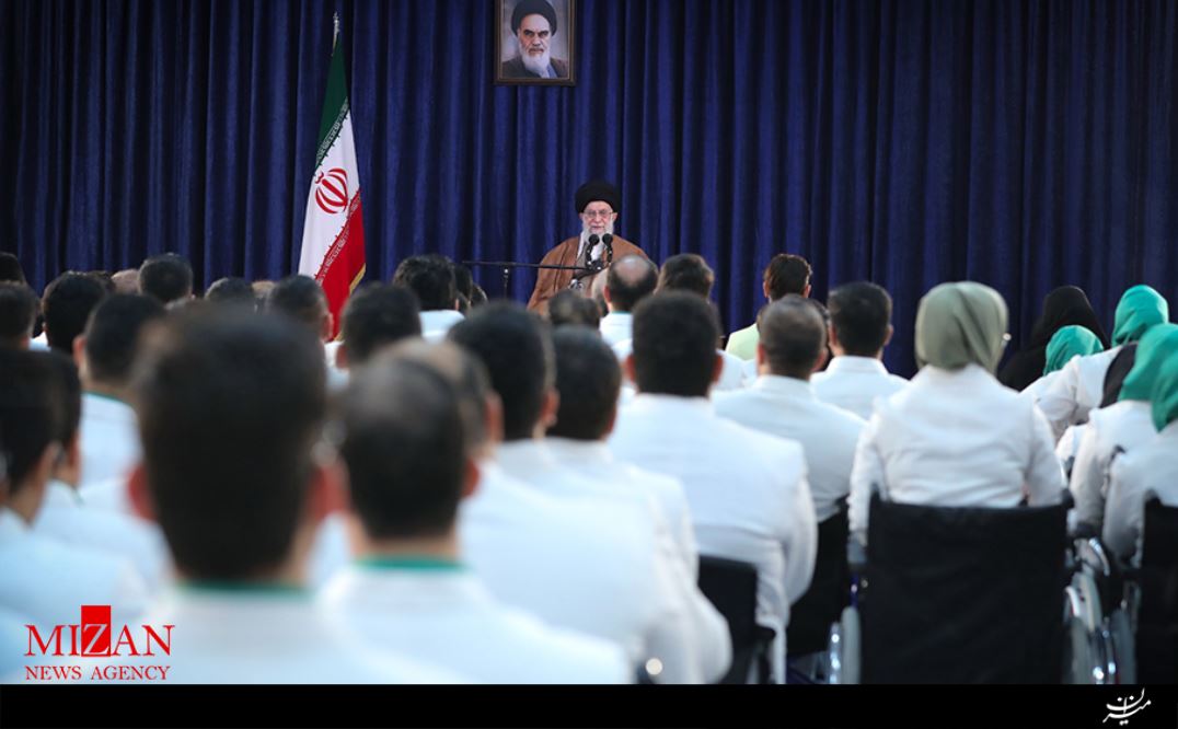 سخنان تاثیرگذار روز گذشته قهرمان جانباز ایران با رهبر انقلاب +فیلم