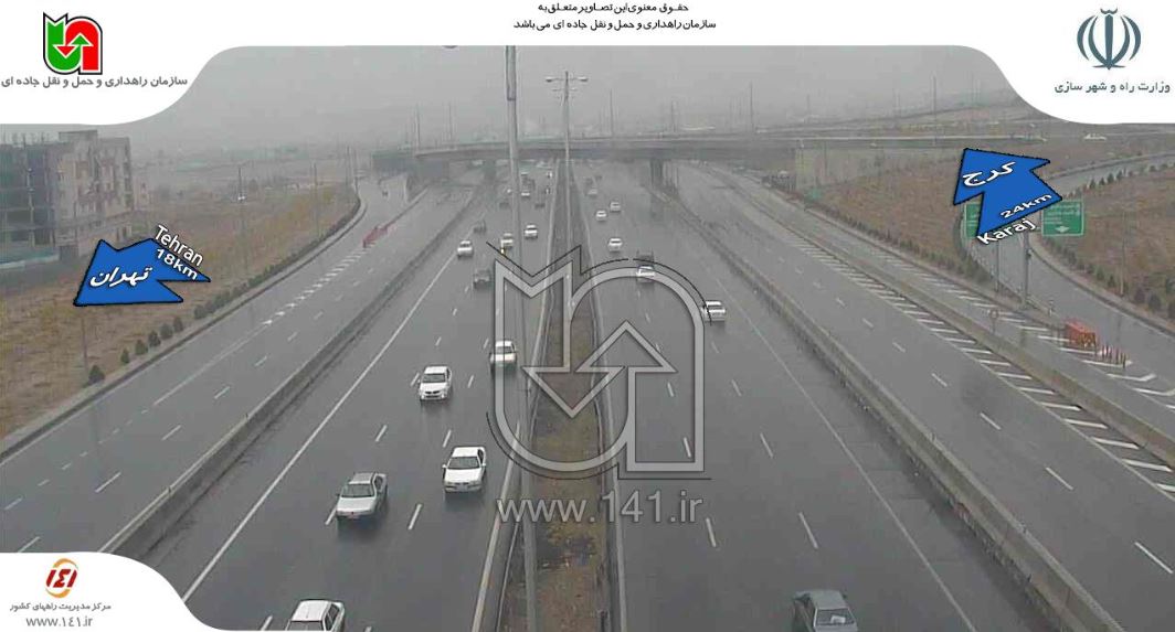 حرکت کند خودرو‌های در مسیر چالوس به تهران + تصاویر