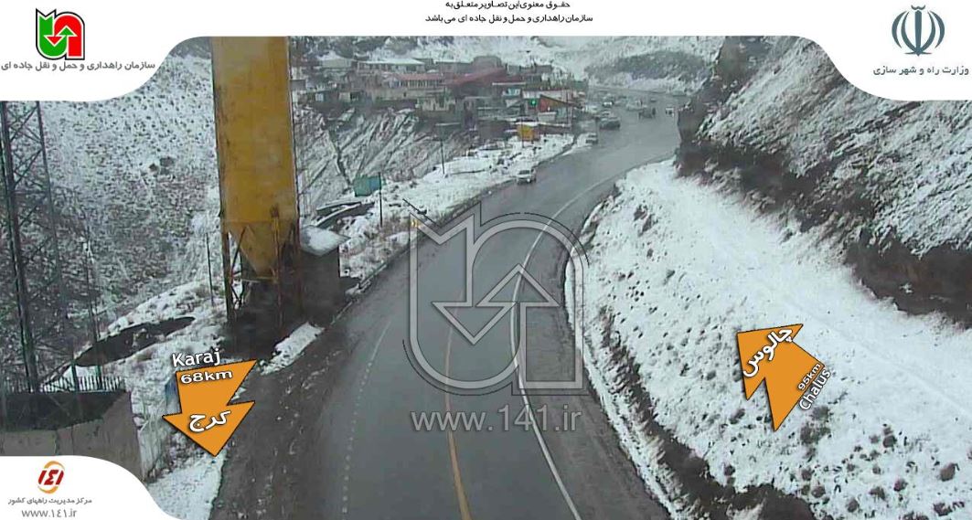 حرکت کند خودرو‌های در مسیر چالوس به تهران + تصاویر