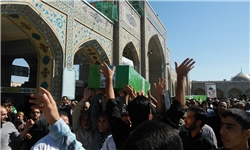پیکر فرمانده ارشد لشگر فاطمیون در مشهد تشییع شد