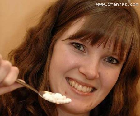 دختری که بجای غذا فقط باید قرص نعنا بخورد +عکس