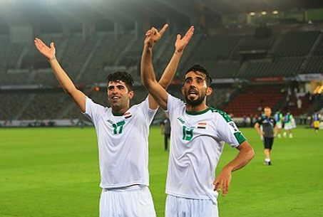 خوشحالی بشار رسن و طارق همام پس برد دلچسب عراق+عکس
