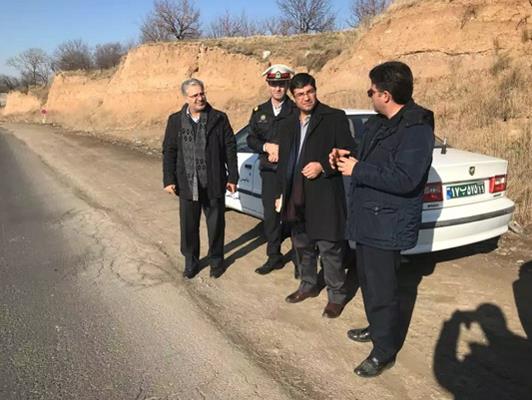 بازدید رئیس دادگستری و دادستان مراغه از نقاط حادثه خیز جاده مراغه – هشترود / تاکید برانجام اقدامات پیشگیرانه و ایمن‎سازی راه‎ها