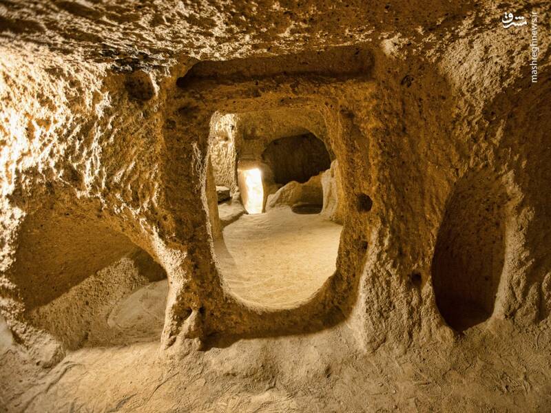 تصاویری از شهر زیر زمینی در ترکیه
