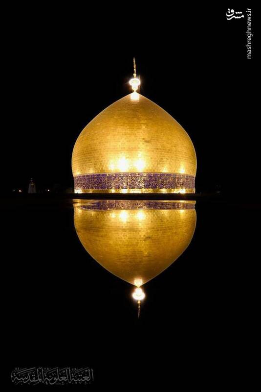 تصویری متفاوت از گنبد حرم امام علی (ع) تصویری متفاوت از گنبد حرم امام علی (ع)