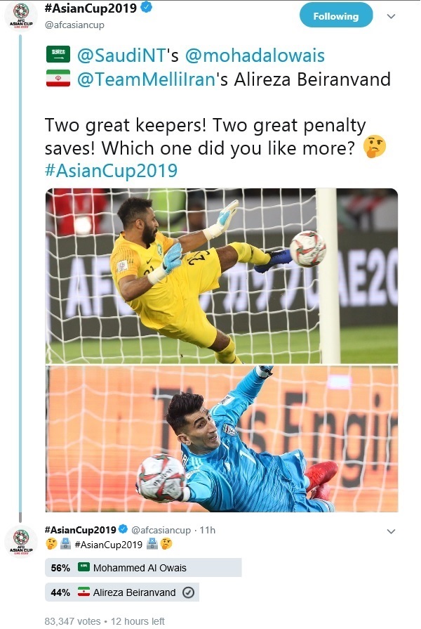 از چهارگوشه جام هفدهم با «میزان»/ نظرسنجی AFC برای انتخاب بهترین پنالتی‌گیر