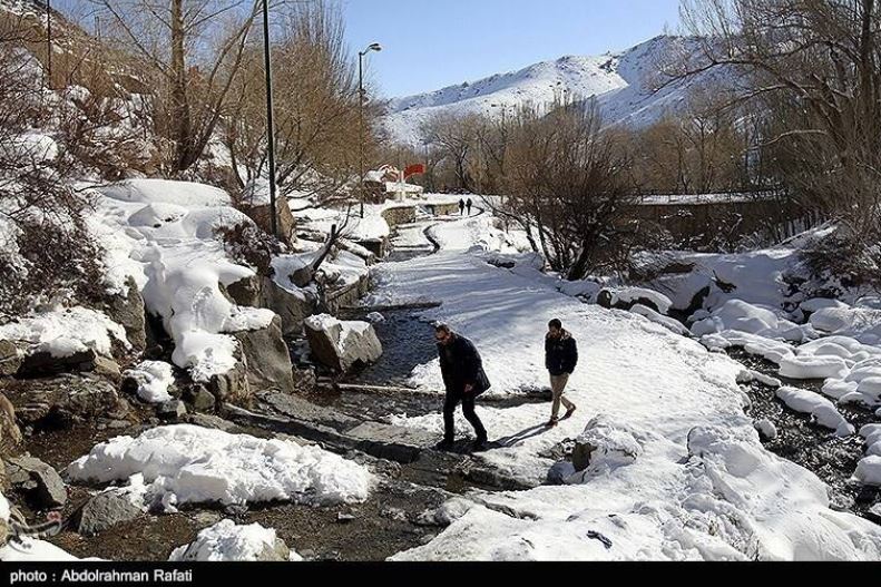 آبشار گنجنامه همدان را در زمستان ببینید +تصاویر آبشار گنجنامه همدان را در زمستان ببینید +تصاویر