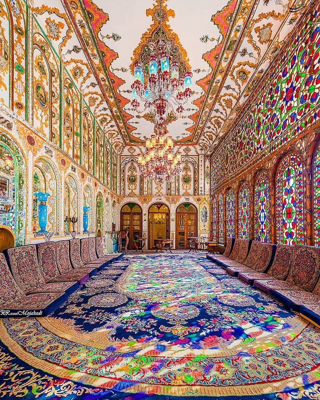 تصویری زیبا از خانه تاریخی معتمدی اصفهان