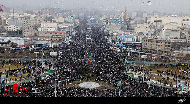 حضور پرشکوه ایرانیان درجشن چهل سالگی انقلاب