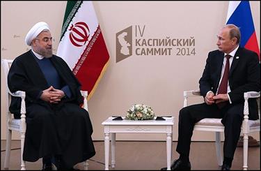 تماس تلفنی پوتین با روحانی در آستانه سفر به تهران