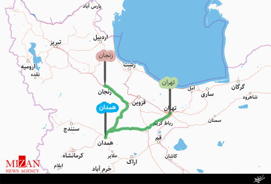 تهران - زنجان تهران - زنجان