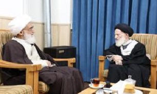 آیات عظام نوری‌همدانی و شبیری‌زنجانی دیدار و گفت‌وگو کردند