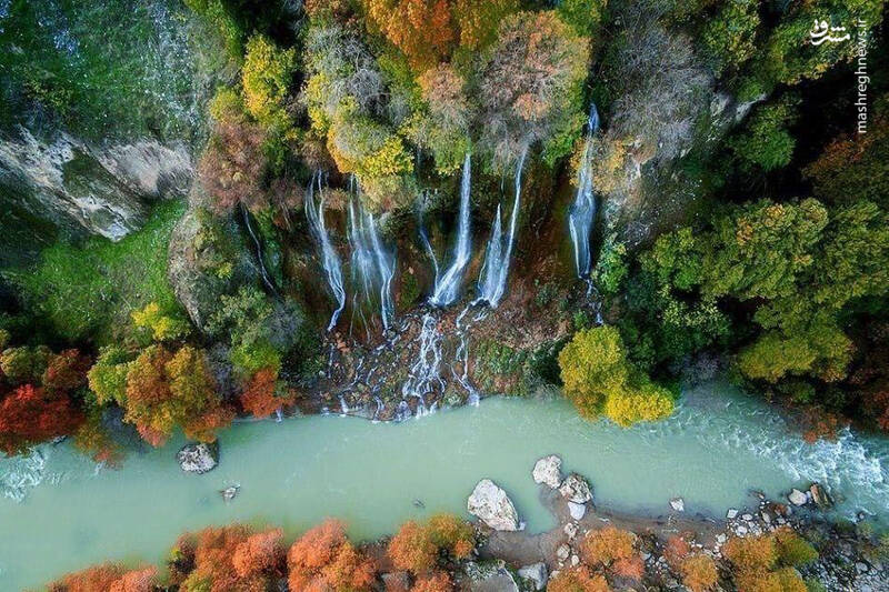 تصویری زیبا از آبشار بیشه لرستان