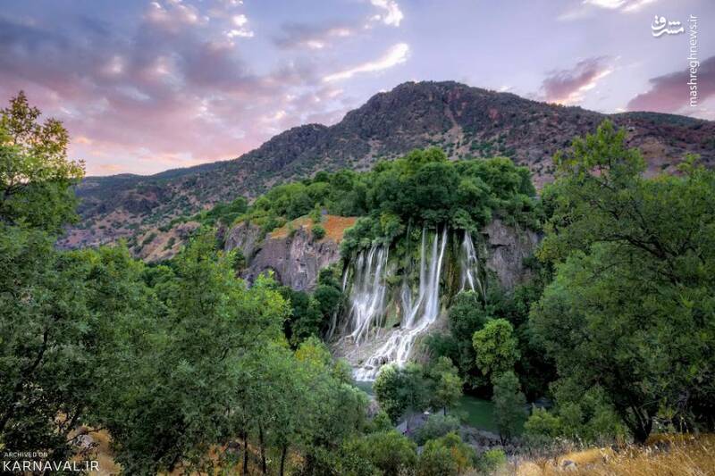 تصویری زیبا از آبشار بیشه لرستان