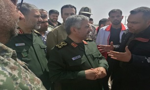سرلشکر جعفری: تمام همت خودر را برای به حداقل رساندن آسیب ناشی از سیل در خوزستان بکار گرفته‌ایم
