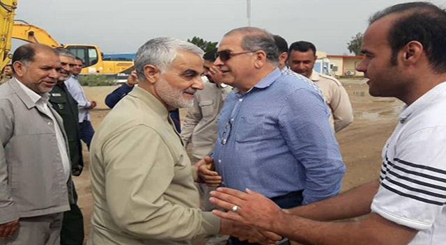 گفتگوی حاج قاسم سلیمانی با اهالی رُفیع به زبان عربی