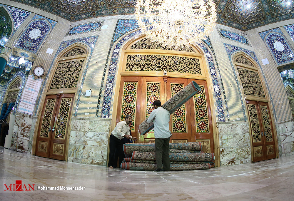 برگزاری آیین غبارروبی مسجد مقدس جمکران