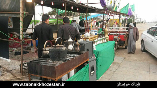 دریای محبت خوزستانی ها به زائران پیاده کربلا +عکس