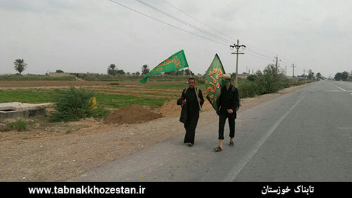 دریای محبت خوزستانی ها به زائران پیاده کربلا +عکس