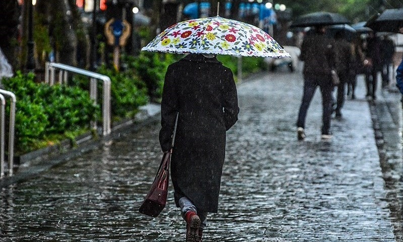 بارش باران در ۹ استان