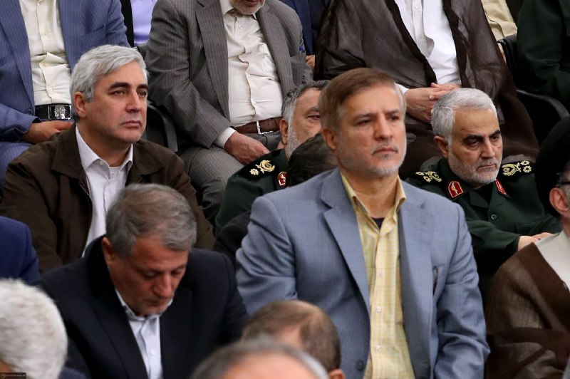 حضور سرلشکر سلیمانی در بیت رهبر معظم انقلاب + تصویر