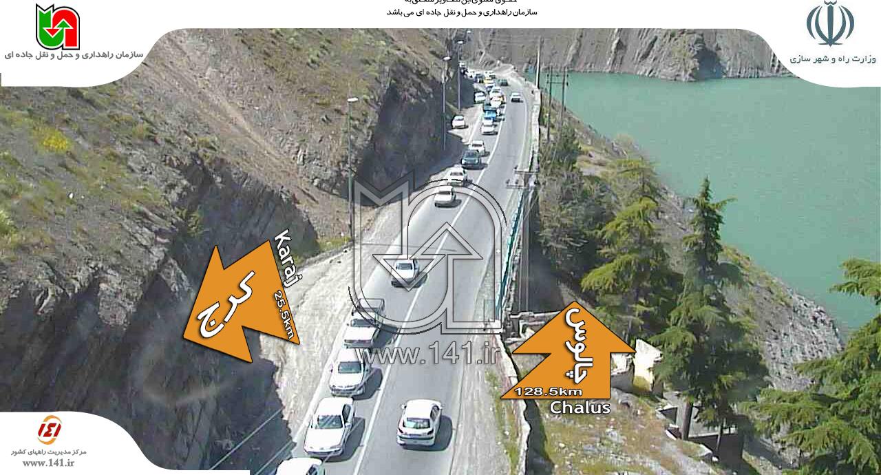 مسافران در راه بازگشت/ ترافیک در جاده چالوس مسافران در راه بازگشت/ ترافیک در جاده چالوس