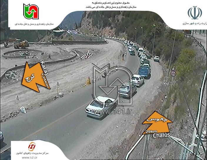 ترافیک سنگین از سد کرج تا گچسر/ مسافران در حال بازگشت