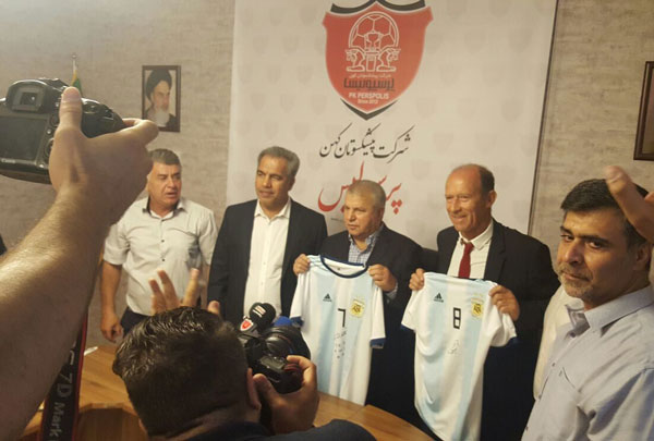 گزارش تصویری از ملاقات کالدرون با پروین و مدیران پرسپولیس