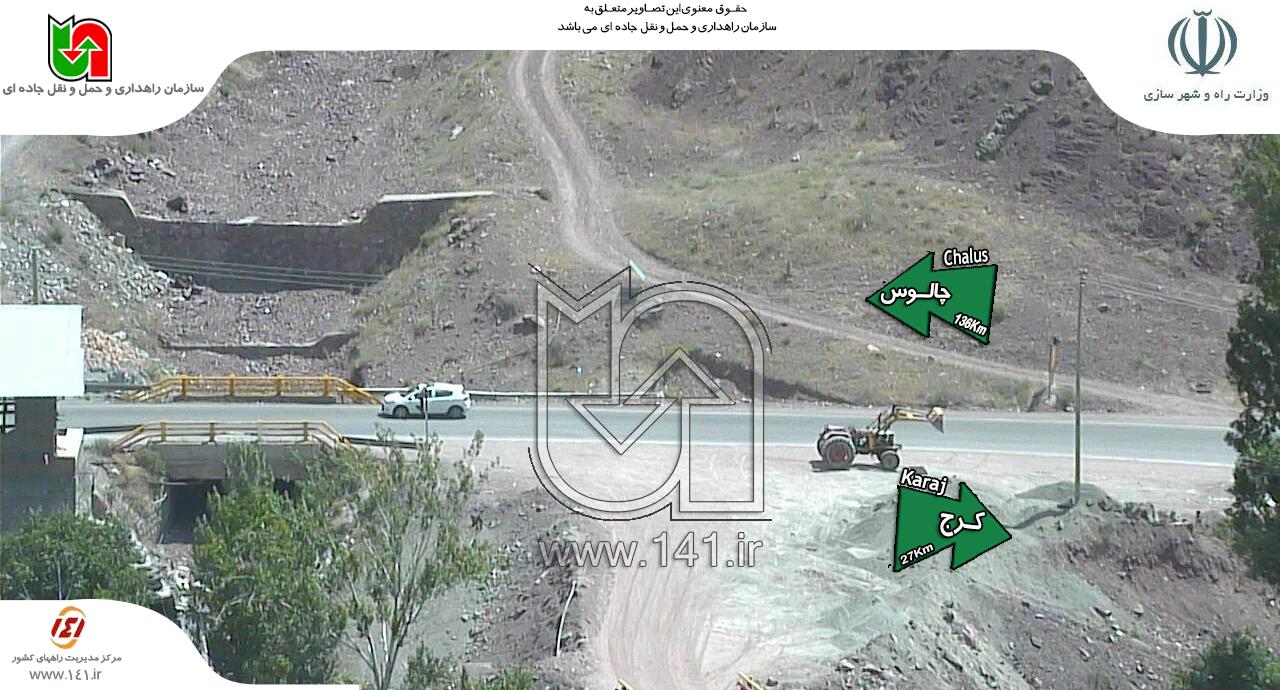 ترافیک سنگین از بیلقان تا سد کرج ترافیک سنگین از بیلقان تا سد کرج