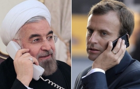 تاکید بر حفظ برجام در تماس تلفنی روحانی و رئیس جمهور فرانسه