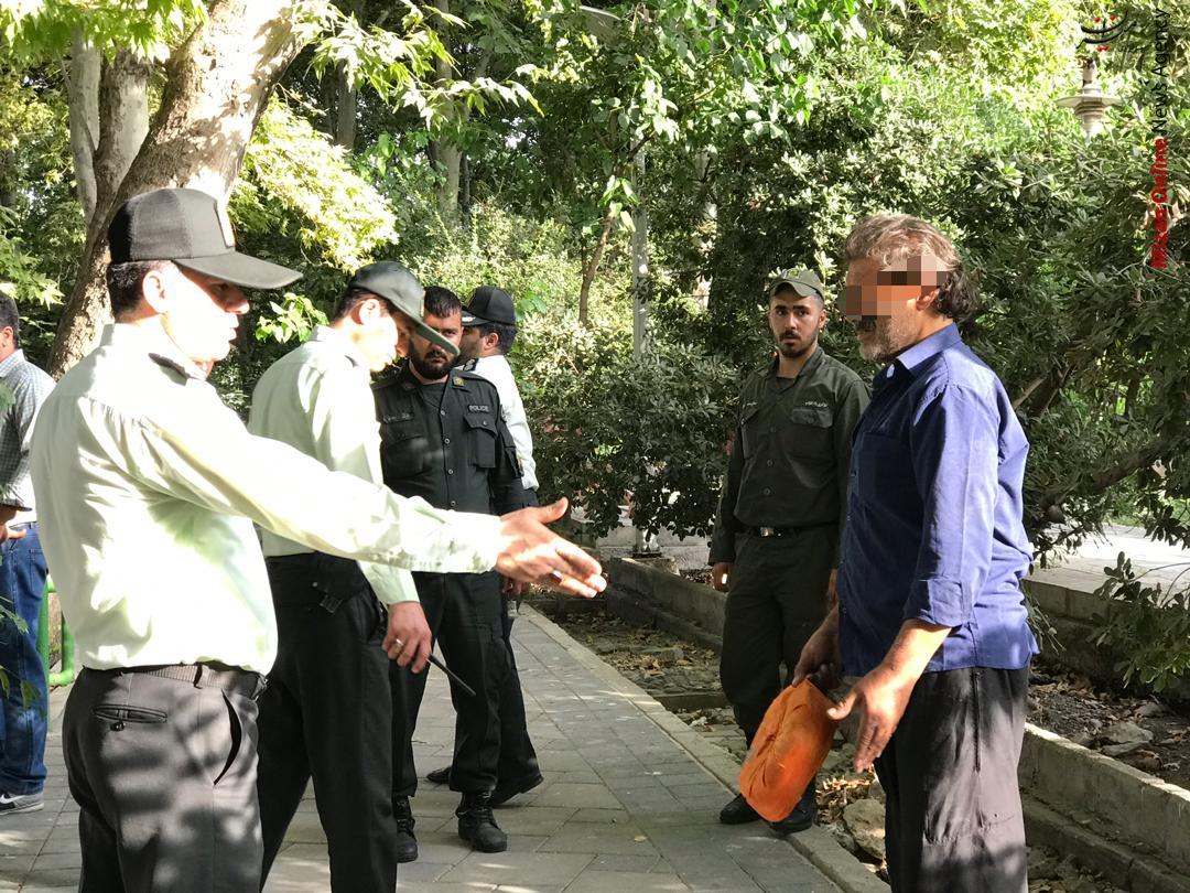 پاکسازی معتادان متجاهر در پارک لاله پاکسازی معتادان متجاهر در پارک لاله