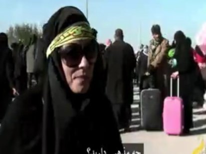 بانوی مسیحی از ایتالیا در پیاده روی اربعین +عکس بانوی مسیحی از ایتالیا در پیاده روی اربعین +عکس