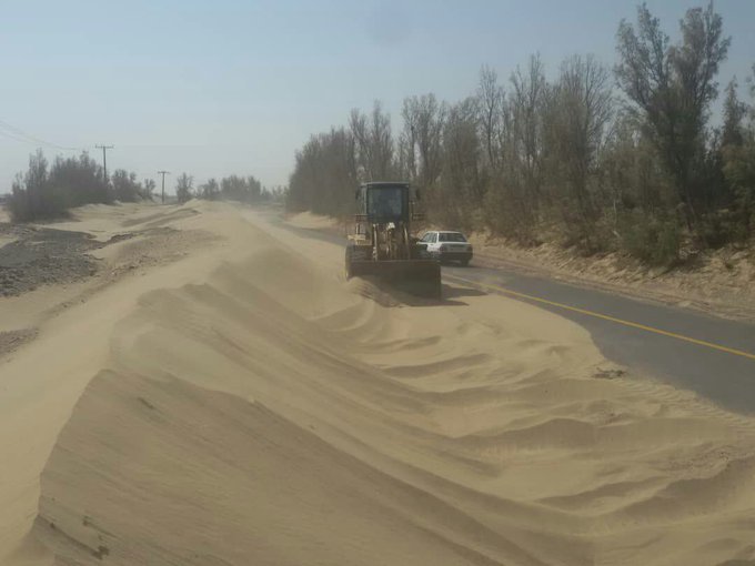 ماسه روبی در منطقه سیستان